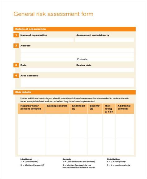 Free Sample Free Assessment Forms In Ms Word Pdf Excel