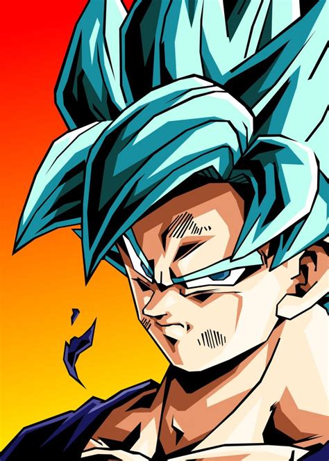 Goku Dragonball Super Metal Poster Ardi Arumansah Displate In