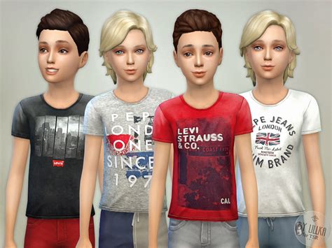 The Sims Resource T Shirt Collection For Boys P03