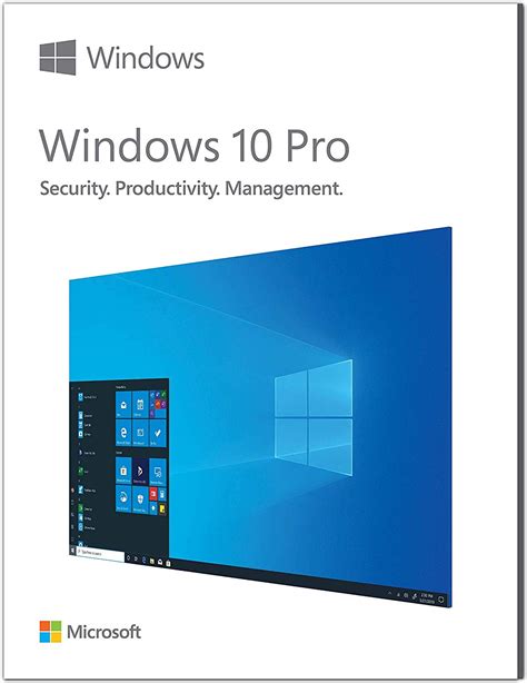 Microsoft Windows 10 Pro 3264 Bit Box Pack 1 License