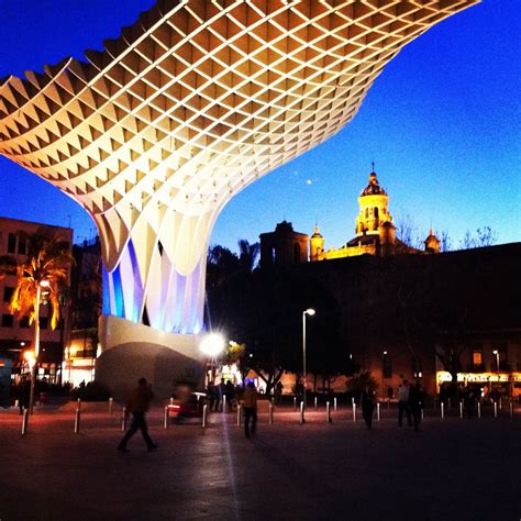 Night Shot Of Las Setas Popular Name For The New Plaza De La Encarnación In Sevilla