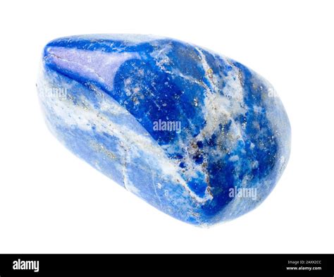Polished Lapis Lazuli Lazurite Gemstone From Afghanistan Cutout On