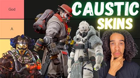 apex legends tier list caustic skins youtube