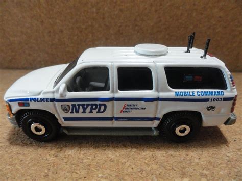 Matchbox Nypd Police Mobile Command Chevy Suburban Kitbash Slick Top
