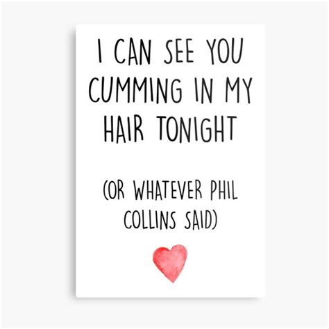 I Can See You Cumming In My Hair Tonight Funny Boyfriend Card