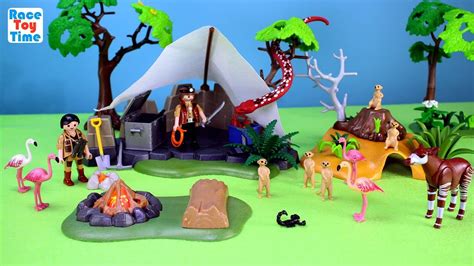 Playmobil Treasure Hunters Camp Giant Snake Playset Build And Play With