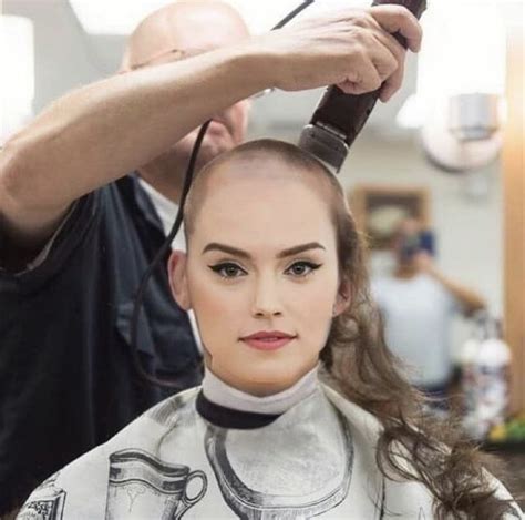 Pin By David Connelly On Hair Clippers In Action Woman Shaving Shave Her Head Forced Haircut