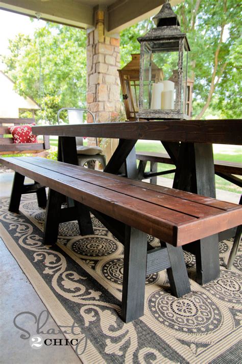 Diy Bench For Dining Table Shanty 2 Chic