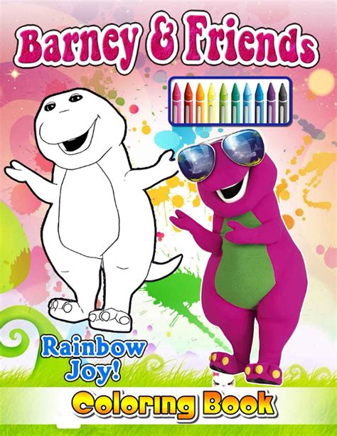 Buy Rainbow Joy Barney And Friends Coloring Book Easy And Fun