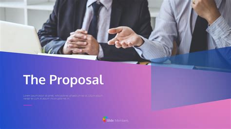 The Proposal Cover Slidesingle