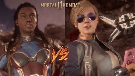 Mortal Kombat 11 Cassie Cage VS Jacqui Briggs VERY HARD YouTube