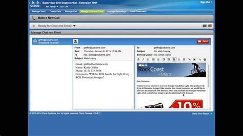 Agent Email And Chat Demo Cisco Unified Ccx 106 Youtube