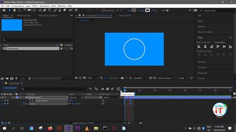 How To Make A Circle Burst In After Effects Youtube