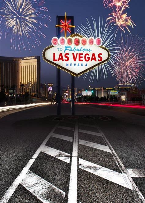 Arrière Plan De Photographie De Route De Feu Dartifice De Las Vegas