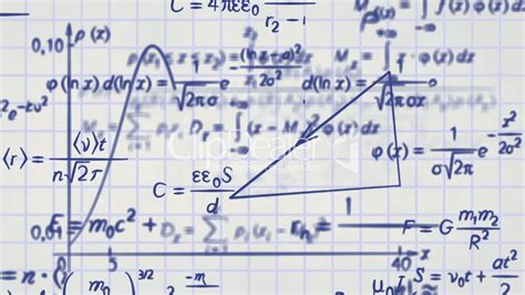 Math Physics Formulas On Squared Paper Loop Lizenzfreie Stock Videos