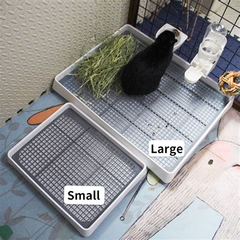 Oncpcare Guinea Pig Litter Pan With Grate Small Animal Litter Box For