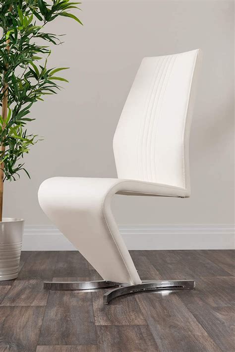 Furniturebox Uk Dining Chairs 2x Willow Modern Luxury Premium Chrome