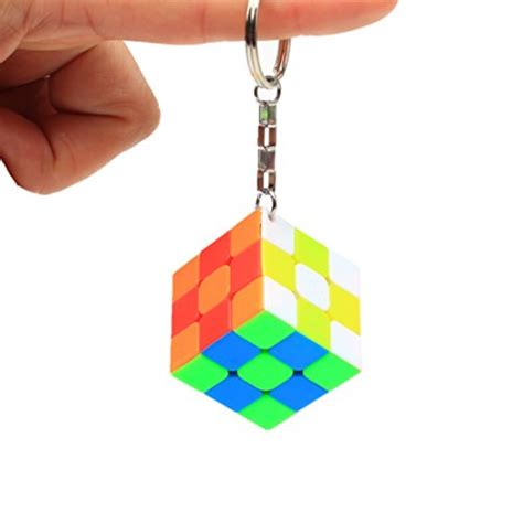 Cuberspeed Mini 3x3 Keychain Cube Keyring Cube Magic Cube Stickerless