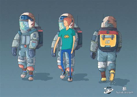 Lucid Dream Game Character Space Suit Concept Tomas Ciger Eniac On