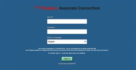 staples associate connection login online at staples employee portal