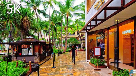 walking in the rain honolulu waikiki 🌴 kalakaua ave ☀️ hawaii 5k walk 🎧 asmr youtube