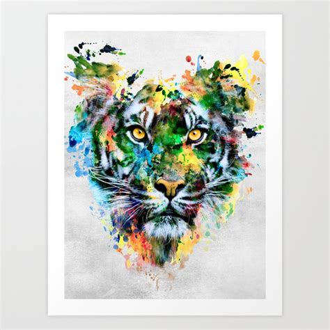 Tiger Art Print By Rizapeker Society6