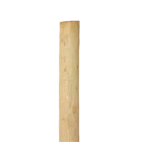 7 8in X 8ft Full Round Wood Fence Post At
