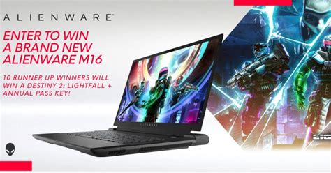 Win A Brand New Alienware M16 Gaming Laptop Free Sweepstakes