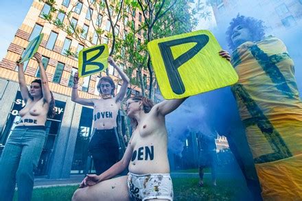 Topless Environmental Activists Stock Pictures Editorial Images And