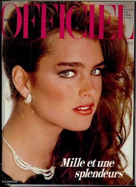Brooke Shields Fashion Covers Brooke Shields Cover Lofficiel 1981
