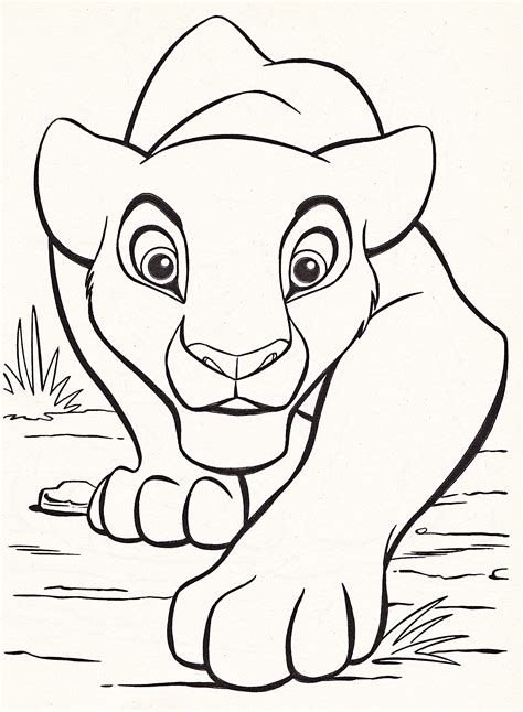 disney coloring pages lion king | Lion king drawings, King drawing
