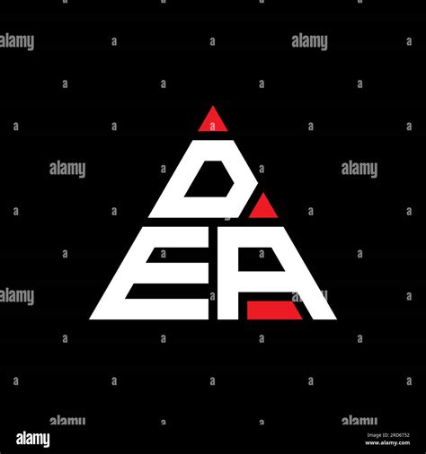 Dea Triangle Letter Logo Design With Triangle Shape Dea Triangle Logo