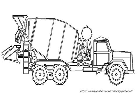 Dengan adanya kegiatan mewarnai, maka kreatifitas dan juga imajinasi sang anak akan berkembang. Gambar Mewarnai Mobil Molen Untuk Anak PAUD dan TK