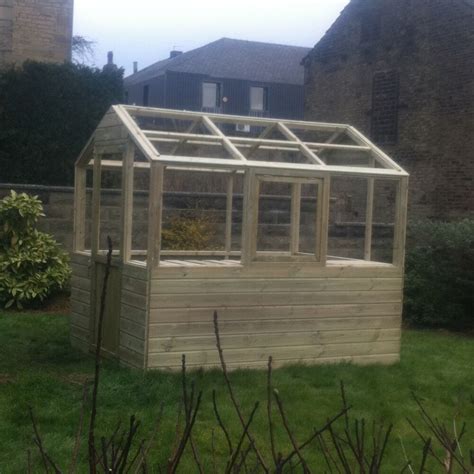 4x6 Wooden Greenhouse Frame Only Pressure Treated 4ft X 6ft Wide Ebay
