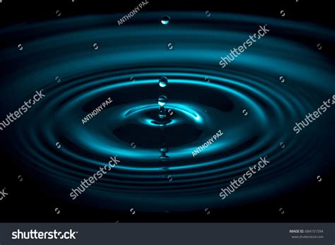 Water Dripping Water Ripples Pond Waves Stock Photo Edit Now 684151594