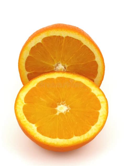Two Piece Of Orange Fruit Stock Photo Image Of Delicious 4148600