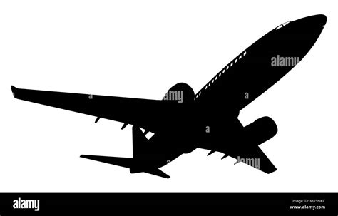 Airplane Silhouette Vector Illustration Stock Vector Image And Art Alamy