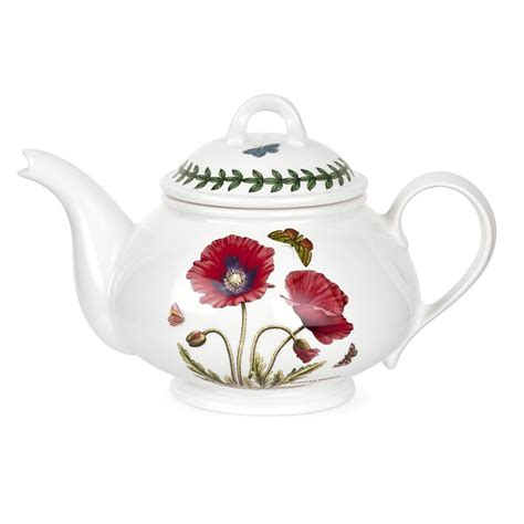 Portmeirion Botanic Garden Poppies Teapot Tea Pots Stoneware