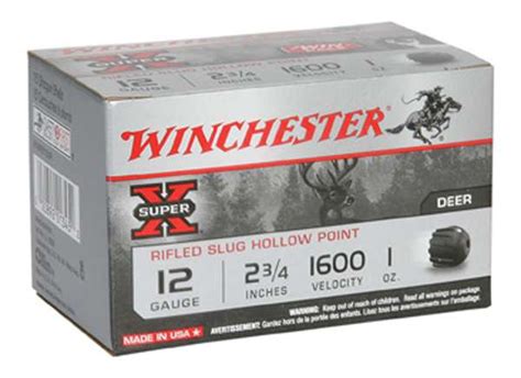 Winchester Ammo X12rs15vp Super X Rifled Slug Hollow Point 12 Gauge 2
