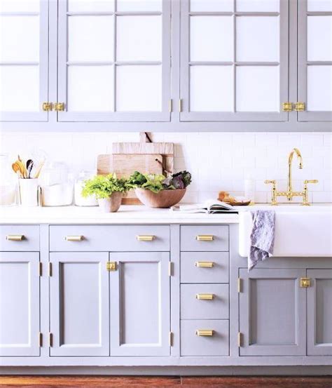 Here's how to make the most of your kitchen cabinet space. Image result for lavender pastel cabinets | Blue gray ...