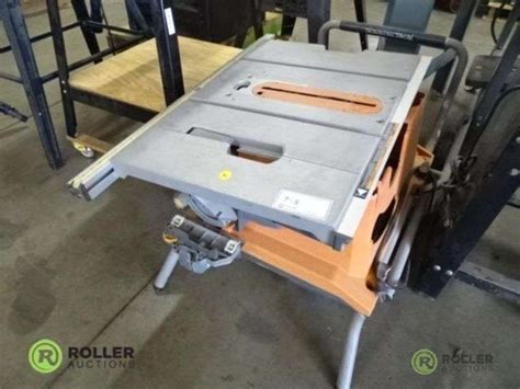 Ridgid R4520 10in Portable Table Saw With Mobile Stand Roller Auctions