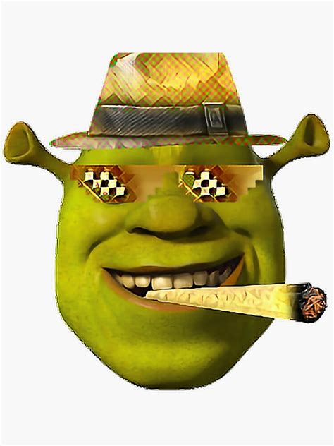 Pegatina Shrek Dank Meme De Zeropancakes Redbubble