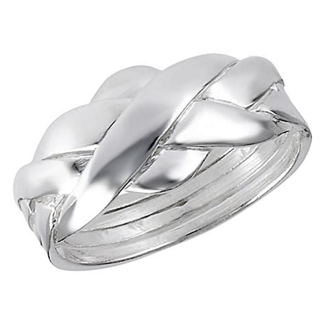 Find charming black puzzle ring at the most affordable prices. Sterling Silver 4 Piece Puzzle Ring - jewelry.farm