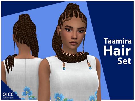 Taamira Hair Set Hair Setting Sims Sims 4