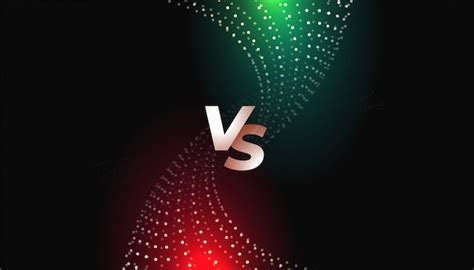 Challenge Or Comparison Versus Vs Screen Template Free Vector