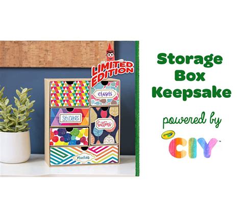Diy Keepsake Box Craft Kit Keepsake T Crayola