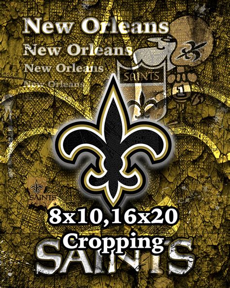 New Orleans Saints Poster New Orleans Saints Artwork Saints Man Cave