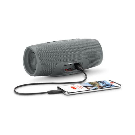 Jbl Portable Bluetooth Speaker Waterproof Gray Charge 4 G