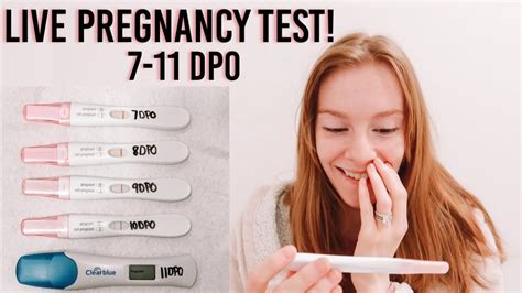 Live Pregnancy Test Finding Out Im Pregnant 7 11 Dpo Line