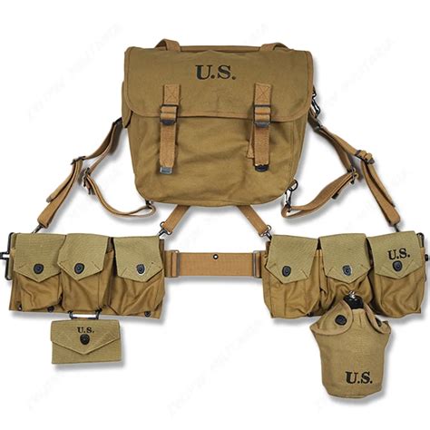 Original Ww2 Us Army Equipment M36 Bag Belt First Aid Kit And 08l